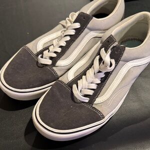 Vans old Skool Men's Charcoal and White Sneakers